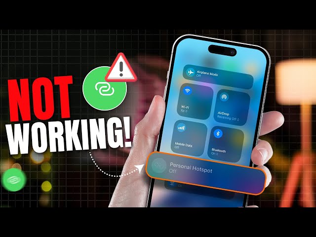 How to Fix Personal Hotspot Not Working After iOS Update | Solve iPhone Hotspot Problem