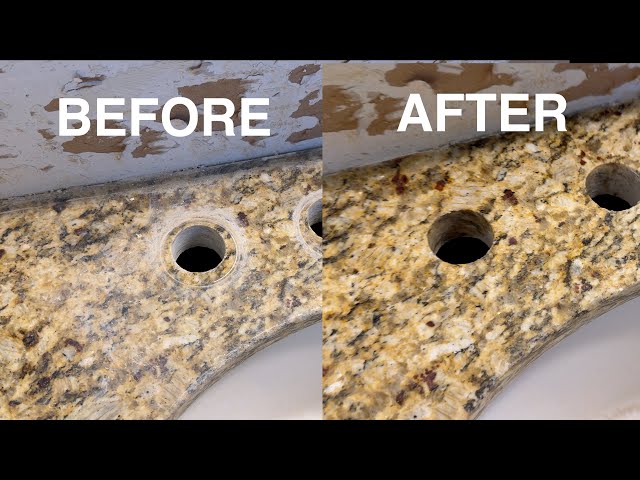 How to restore granite and remove hard water stains