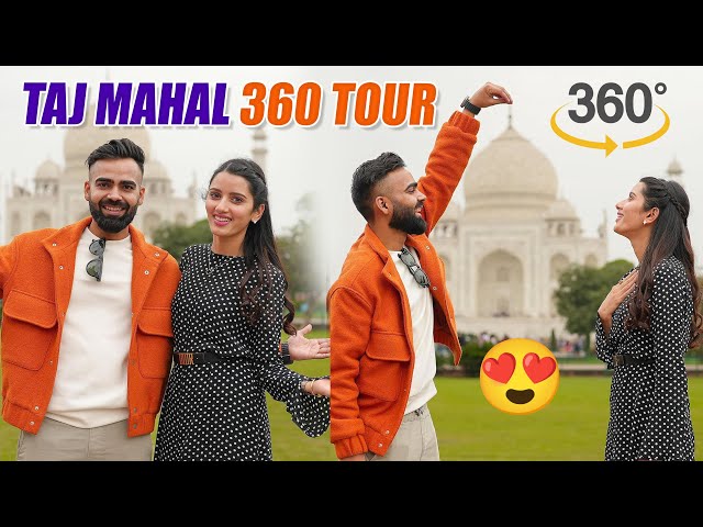 Taj Mahal Virtual Tour in 360 • First Ever 360 Vlog ❤️ Lakhneet Vlogs