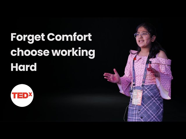 Choose your Hard over comfort | Livya khurana | TEDxGreenfield Youth