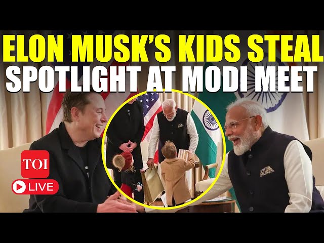 LIVE | PM Modi Exchanges Gifts With Elon Musk’s Kids | Modi Discusses Tesla, SpaceX | Ramaswamy