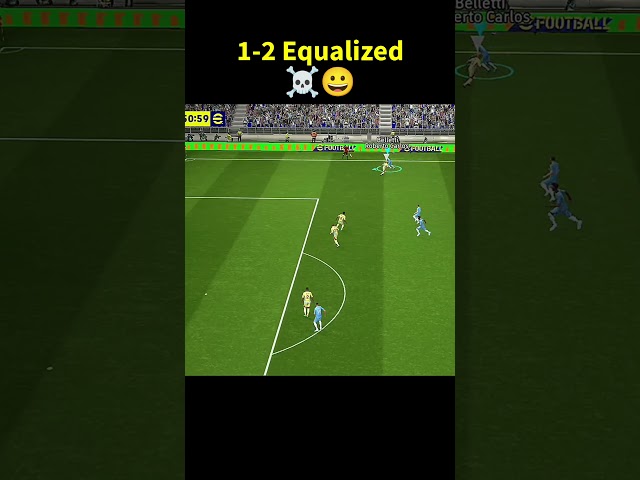 1-2 Equalized in 51' ☠️😀 #efootball #pes #efootball2024 #efootball2025 #pesmobile #shorts