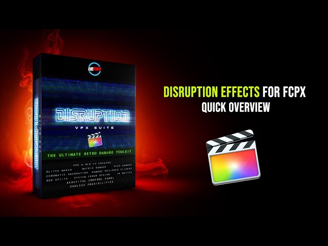 How to use Glitch Effects inside Final Cut Pro using DISRUPTION from CINEPUNCH