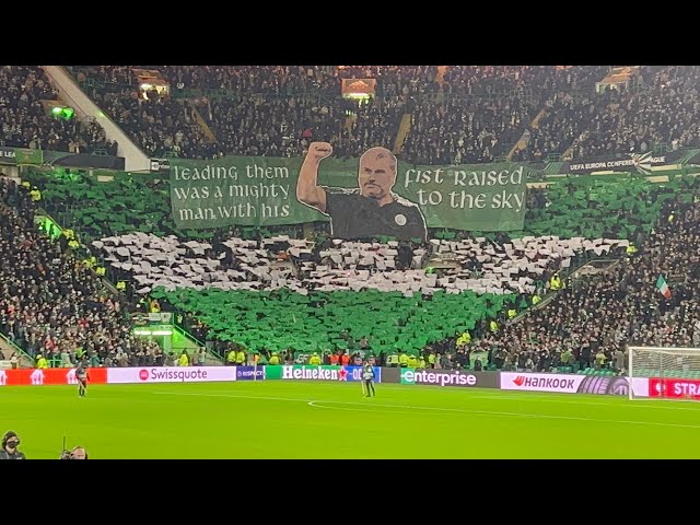 Celtic Vs FK Bodo/Glimt 17/2/22 Light Show & Tifo (4K)