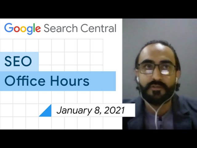 English Google SEO office-hours from January 8, 2021