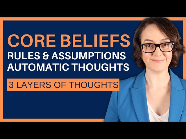 CBT: Core Beliefs, Underlying Rules And Assumptions, Negative Automatic Thoughts