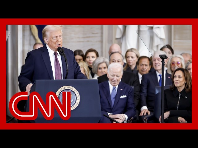 Watch President Donald Trump’s full 2025 inauguration speech