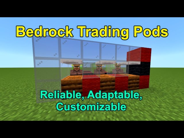 Minecraft Bedrock Trading Pods | Easy, Reliable, Adaptable, Customizable #minecrafttipsandtricks