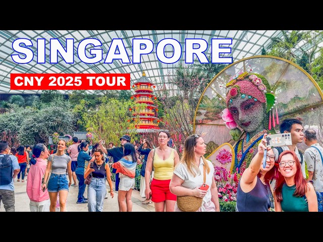 🇸🇬Singapore City CNY 2025 Tour | Year of The Snake | 4K HDR Singapore Travel Video🧧🧨😄