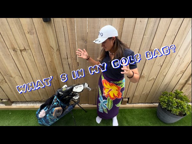 Faith does a WHATS IN MY GOLF BAG! | PING EVERYTHING!