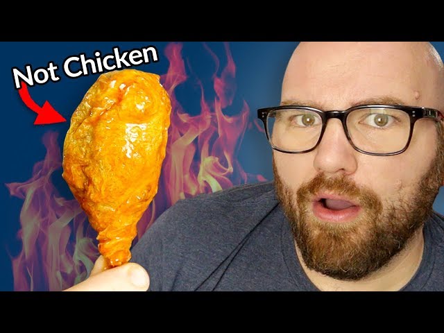 Making ASTONISHINGLY Realistic HOT WINGS with Jackfruit, Soy Skin & Sugar Cane!