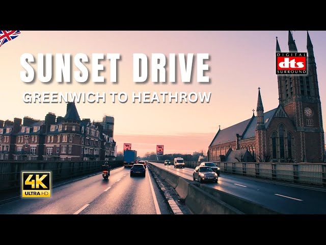 London Sunset Drive: Power House to Heathrow, Seeing USA Embassy, MI6 Building, Kensington & Chelsea