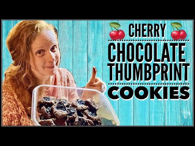 🍒Baking Up Cherry Chocolate Thumbprint Cookies in My Off Grid Kitchen