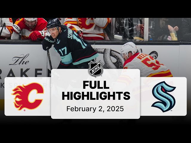 NHL Highlights | Flames vs. Kraken | February 02, 2025