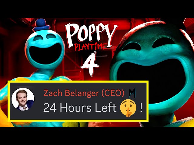 Poppy Playtime CHAPTER 4 - Officially 24 Hours Left!...(Mob Entertainment)