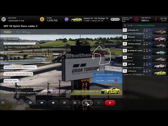 SRT V8s round 5 laguna seca