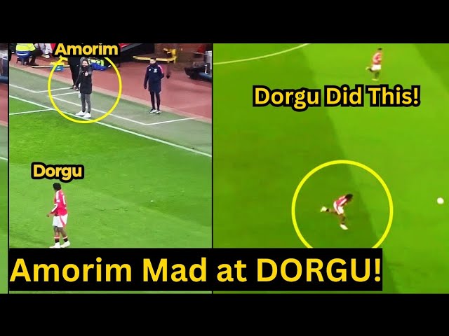 Ruben Amorim was YELLING at Dorgu asking him to “PRESS" out of position, but look why | Man Utd News