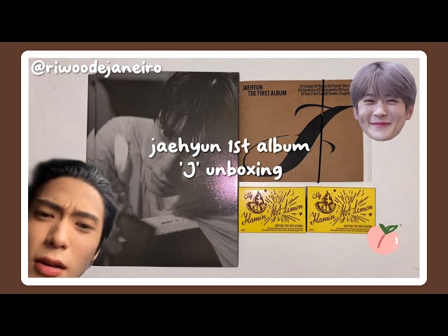 jaehyun's 1st album "J" unboxing