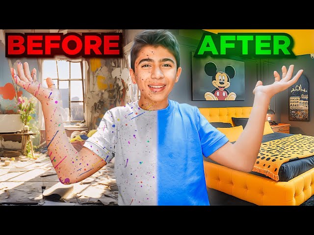 My Son's Surprise ROOM MAKEOVER 🛏️ (STRANGE COLOR)