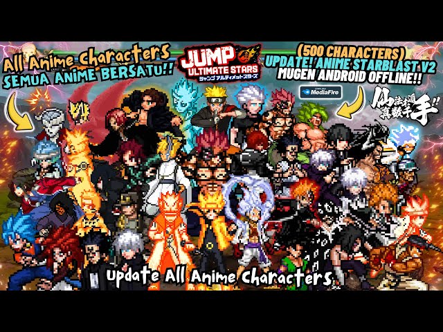 RELEASE!! ANIME CrossOver War Mugen Android [500 Characters] OFFLINE Watch Mode BvN Update 2025