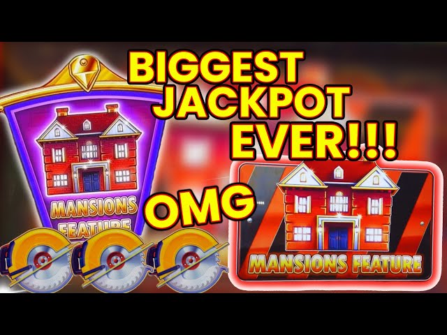 🤑 OMG! $75 SPIN  MANSIONS! MY BIGGEST JACKPOT EVER ON HUFF N MORE PUFF