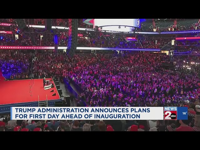 Trump administration announces plans for first day ahead of inauguration