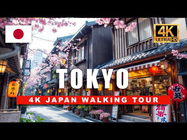 [4K] Walking Through Tokyo's Hidden Local Streets - Yanaka and Sugamo | 4K Walking Tour 🌸 🏙️