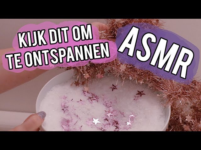 ASMR ontspanvideo ❤ Kerstslinger, nepsneeuw en sterren | Beautygloss