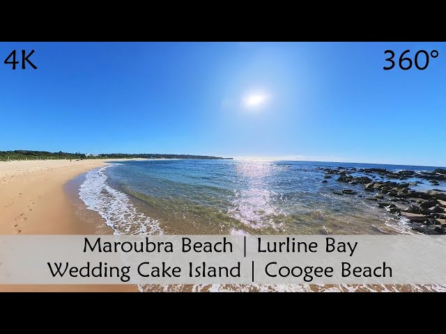 Walking Maroubra Beach to Coogee Beach | Sydney, Australia | 360° Video | Slow TV | Virtual Hike