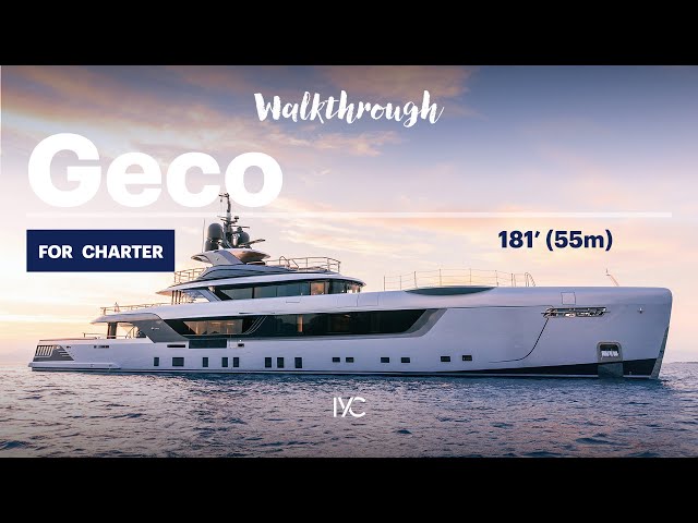 GECO I The striking 181' (55m) Admiral G-Force superyacht I For charter with IYC