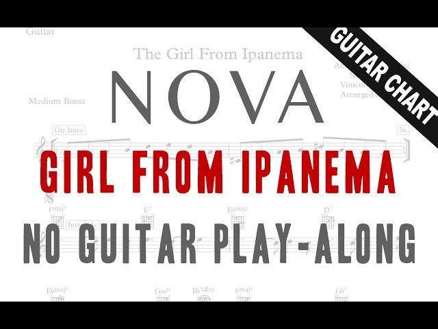 Baila Nova - Garota De Ipanema (Girl From Ipanema) -  No guitar play-along with chart