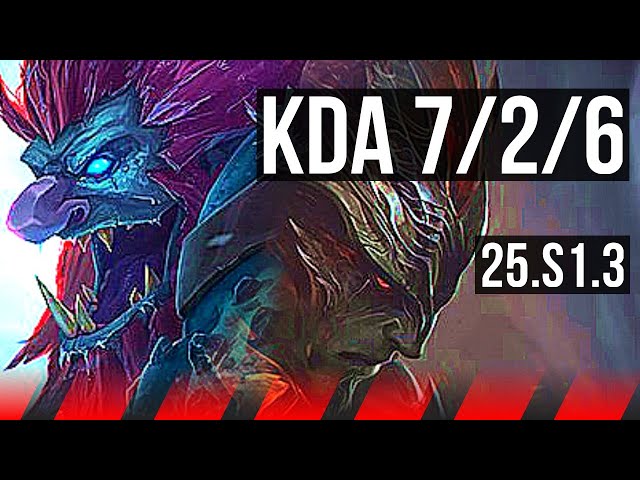 TRUNDLE vs YASUO (TOP) | 7/2/6, Dominating | KR Master | 25.S1.3