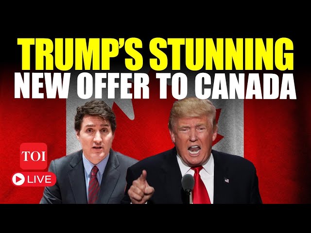 LIVE | Trump’s BRAND NEW Offer For Canada Stuns Trudeau: ‘Will Drop Tariffs If..’ | Pierre Poilievre