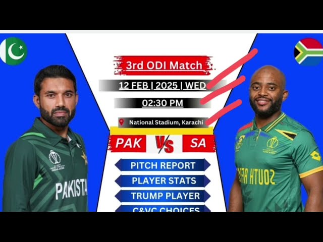 PAK vs SA Dream11 Prediction| PAK vs SA Dream11 Team| Pakistan vs South Africa Team Comparison|