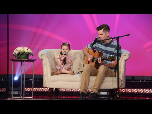 4-Year-old Claire and Her Dad Perform 'You'll Be in My Heart'