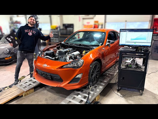 Turbo K swapped FRS gets DYNO TUNED!! (Sounds amazing!)