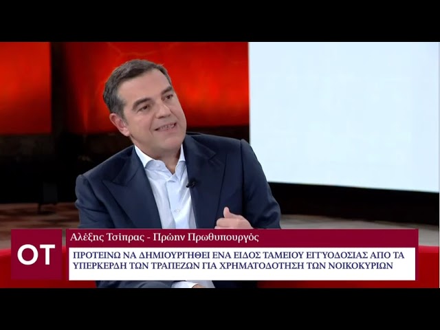 Ο Αλέξης Τσίπρας για τις τράπεζες