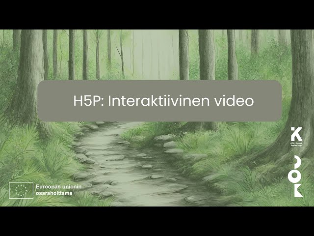 DOK-digivinkki: H5P – interaktiivinen video (Interactive Video)