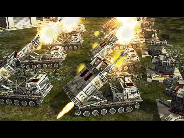 USA Air Bombardment vs 3 GLA - Command & Conquer Generals TEOD