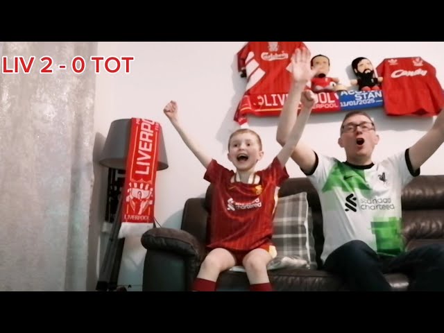 Liverpool 4 - 0 Tottenham fans reaction 😍 #liverpoolfc #soccer