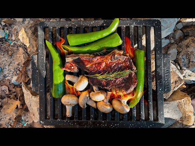 Perfect Ribeye Steak in the Wild – Ultimate Outdoor Grilling | ASMR Cooking