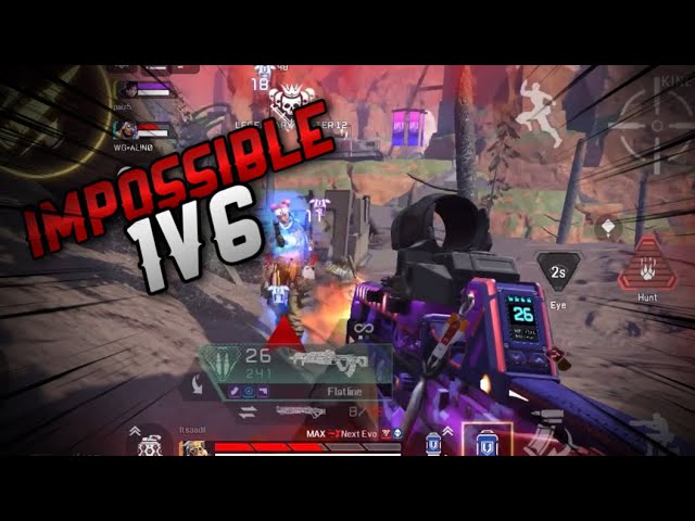 Impossible 1v6🔥😱😱 Apex legends mobile