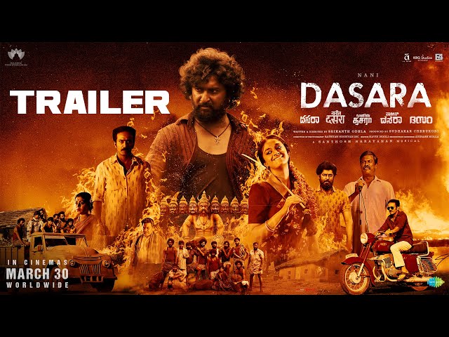 Dasara Trailer | Nani | Keerthy Suresh | Santhosh  Narayanan | Srikanth Odela | SLV Cinemas