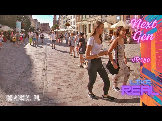 VR180 🌞 Warm Vibes & City Sights: Summer in Gdańsk |  8K60