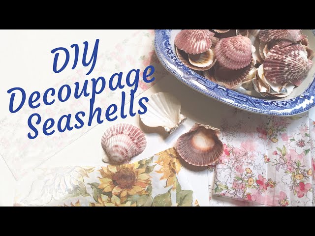 DIY Decoupage Seashells | Floral Mermaid Shells!