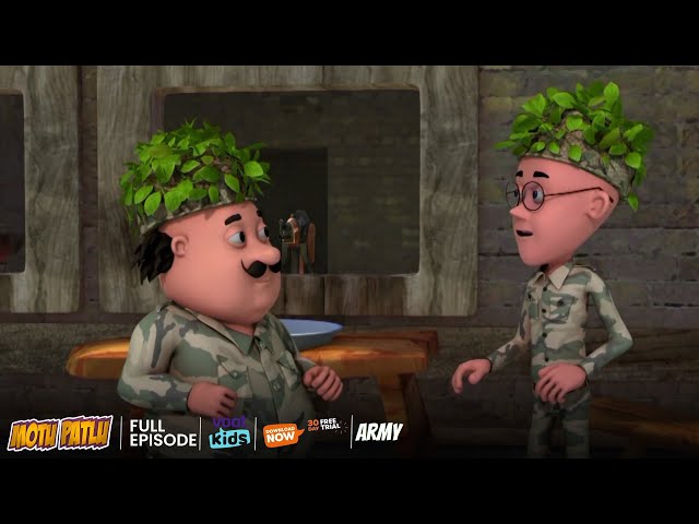 Motu Patlu | मोटू पतलू S1 | Army | Episode 30Part 2 | Download Voot Kids App