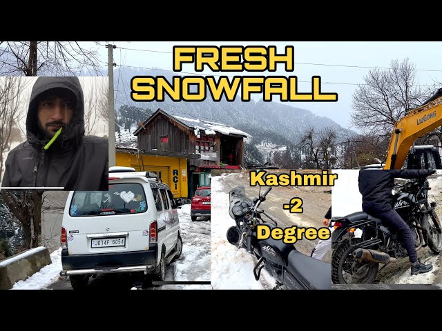 Snow vlog kashmir | budget friendly trip |  fresh snowfall