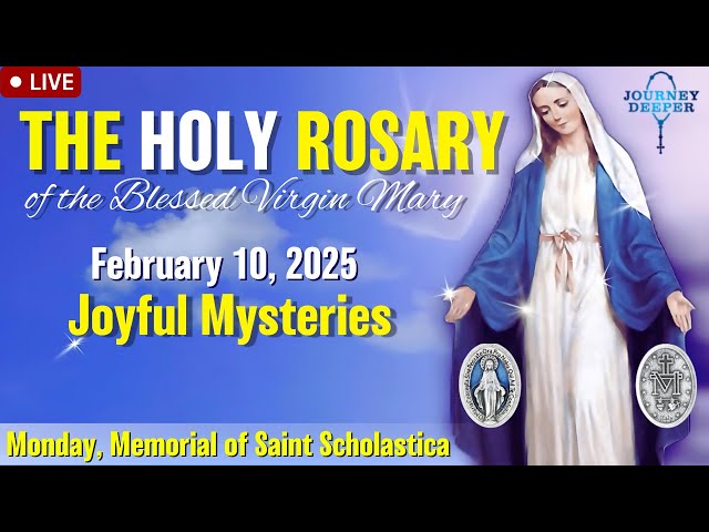 🔴 Rosary Monday Joyful Mysteries of the Rosary February 10, 2024 Praying together