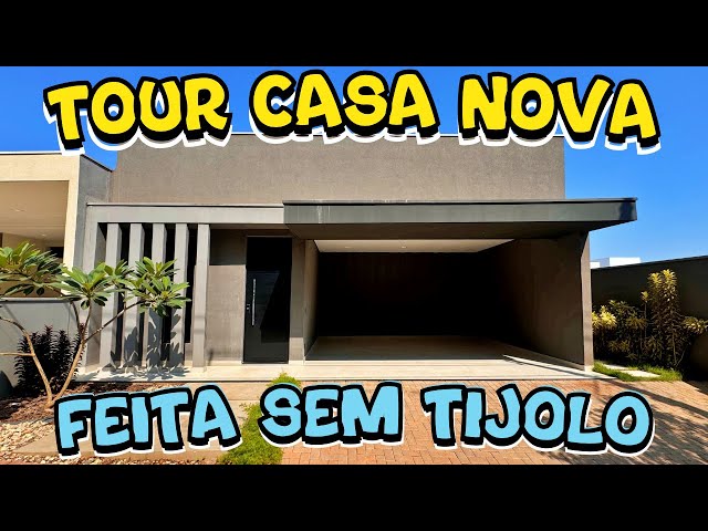 TOUR CASA CONSTRUIDA SEM TIJOLOS CASA TERREA 3 SUÍTES COM PISCINA STELL FRAME