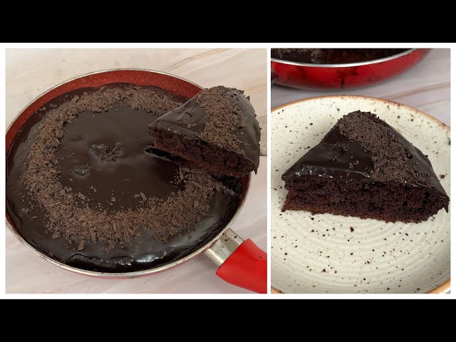 Just 10 Mins No Bake Chocolate Truffle Cake in Pan | No kadai, No Oven, No Egg Coffee Chocolate Cake